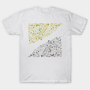 Microbiome Microbiology - Bacteria Parasite Biology - Microscopic Life T-Shirt